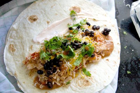 Food, Cuisine, Dish, Flatbread, Korean taco, Recipe, Corn tortilla, Ingredient, Finger food, Fast food, 