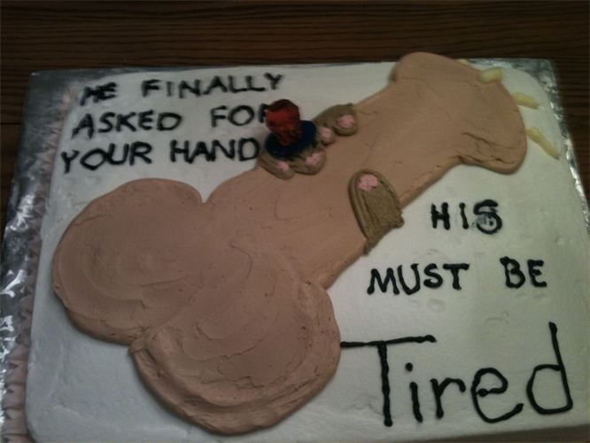 DIY Penis Cake for Bachelorette Party