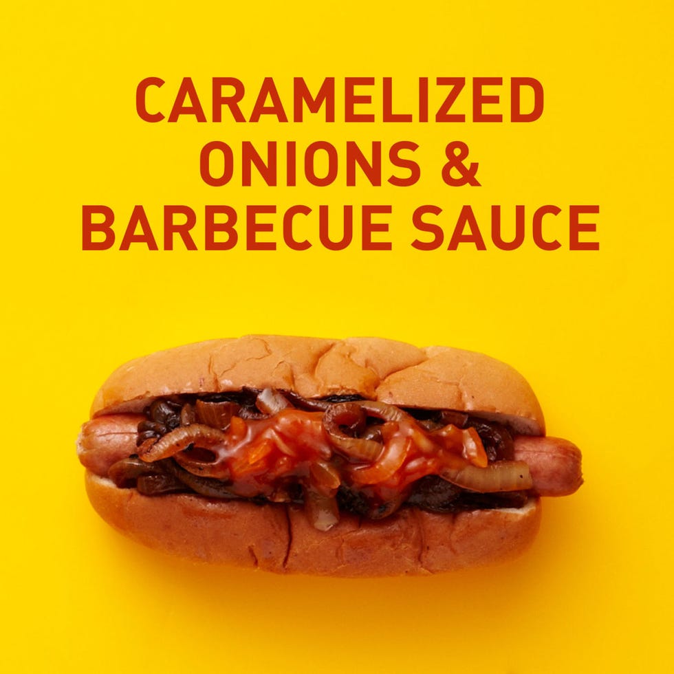 Caramelized Onion & barbecue Sauce Hot Dog