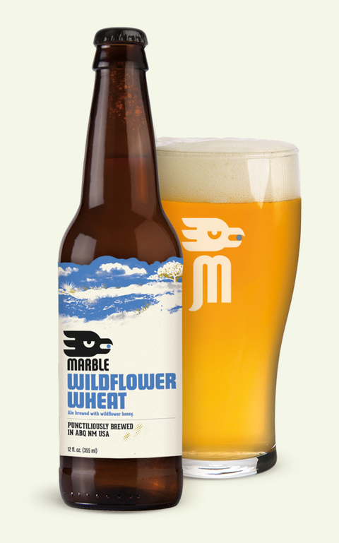 An <a target="_blank" href="http://www.marblebrewery.com/beer/wildflower-wheat/">unfiltered American wheat</a> sweetened with New Mexico honey, this brew is also known as "liquid <em>sopapilla</em>" (a buttery Mexican pastry glazed with honey).