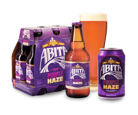 Bright and light, <a target="_blank" href="https://abita.com/brews/our_brews/purple-haze">this pilsner</a> is brewed with fresh raspberries that blend well with its wheat malt.