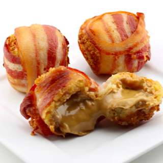 Peanut butter bacon balls