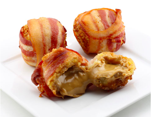 Peanut butter bacon balls