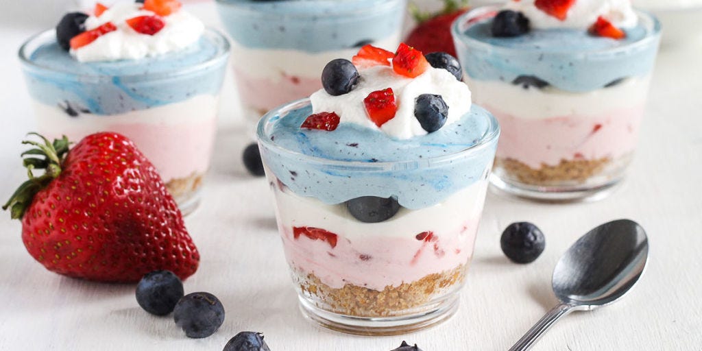 No-Bake Berry Cheesecakes