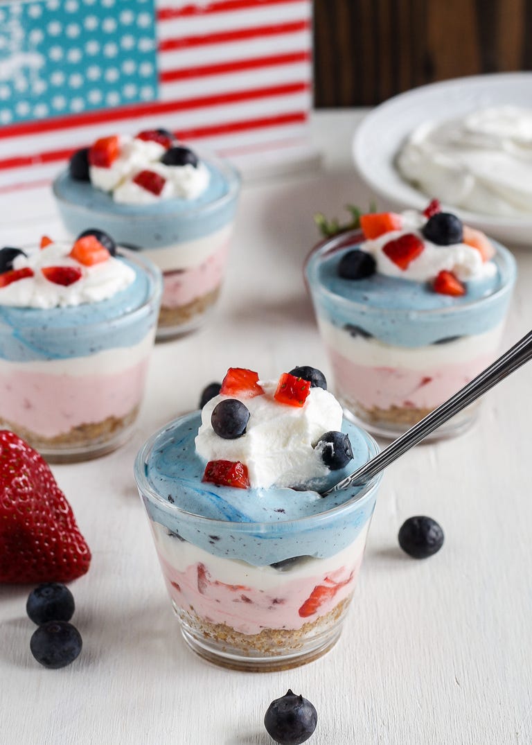 4th of july cheesecakes
