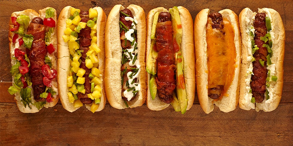 bacon wrapped hot dog index