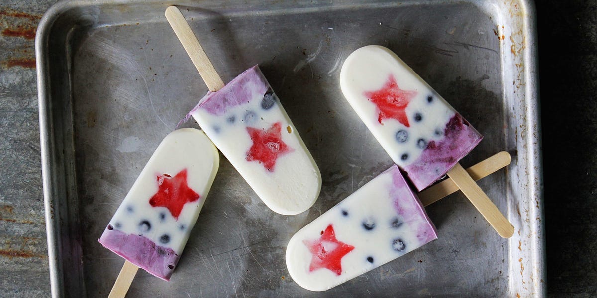 Firecracker Yogurt Pops