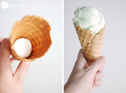 Marshmallow Bottomed Cone