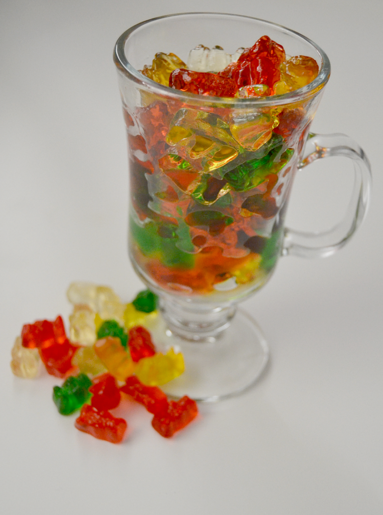 Boozy Gummy Bears <p>Soak gummy bears in melon rum, apple pucker, and peach vodka for two days. The gummies will absorb the boozy goodness, but beware, these tasty treats are potent!</p>
<p>Get the recipe at <a target="_blank" href="http://www.sixonesixblog.com/2014/08/not-your-average-booze-infused-gummy.html">Six One Six</a>.</p>