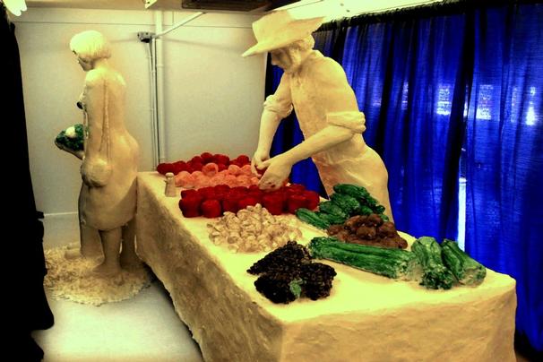 The Amish spend a quality amount of time churning butter, so this just feels right.