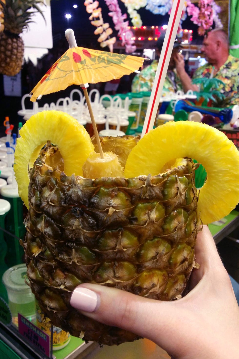 The piña coladas at <a target="_blank" href="https://www.facebook.com/pages/Armstrong-Concessions/212320945461874">Armstrong Concessions</a> may be alcohol-free, but that doesn't make them any less delicious. They're the most popular smoothie the stand sells, and the coconut-pineapple blend may be just enough to make you forget about the kid who keeps stepping on your foot while you're in line for the Scrambler. (Side note: Please don't eat anything before riding the Scrambler. Just don't.)