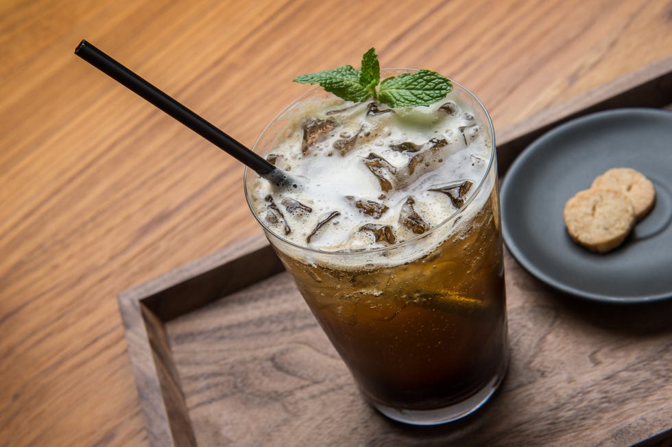 Sparkling Espresso with Mint