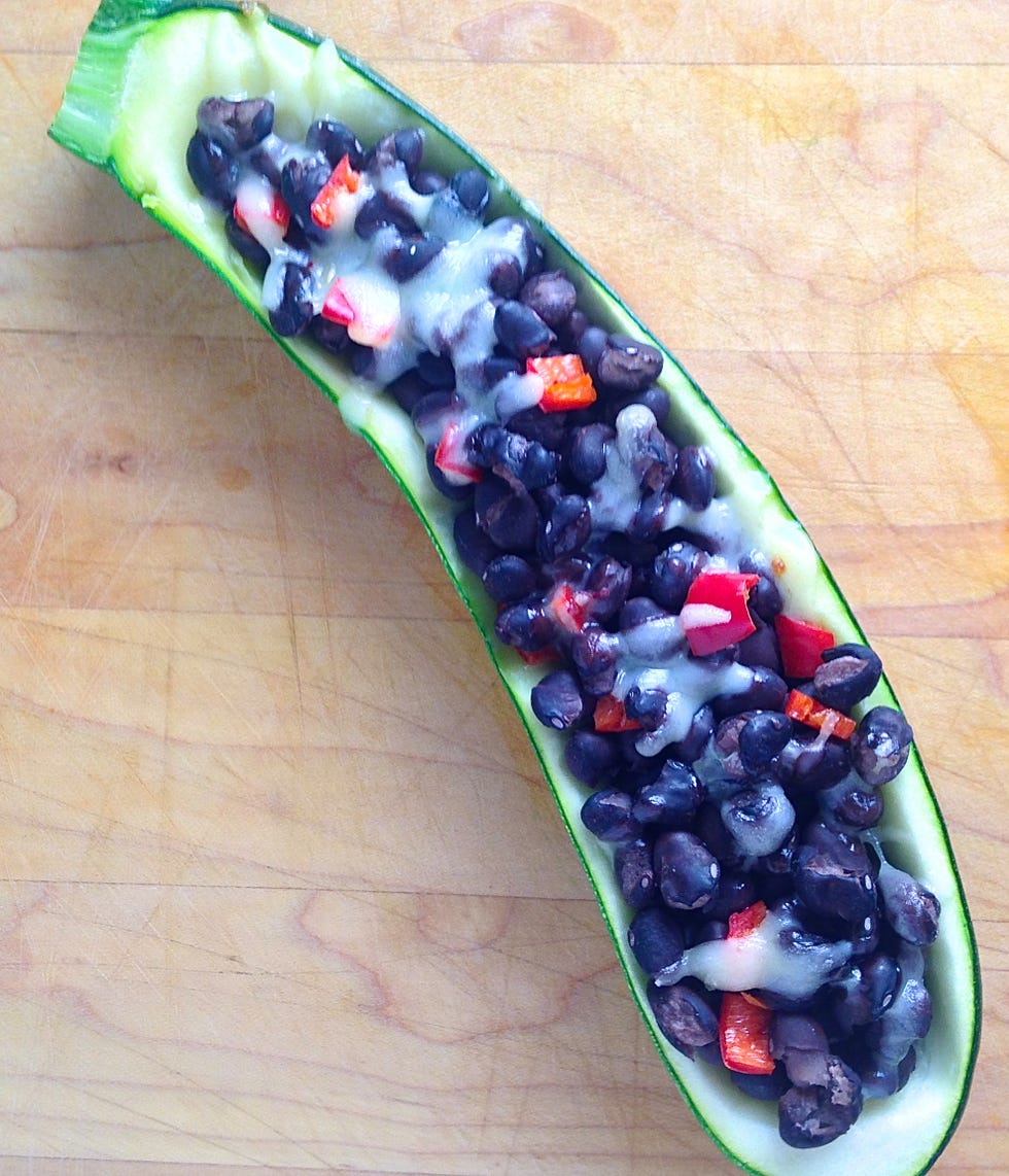 stuffed-zucchini-black-bean-pepper-jack