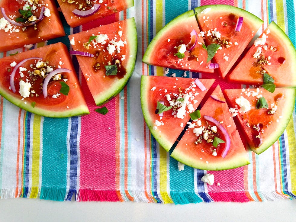 savory watermelon pizza delish