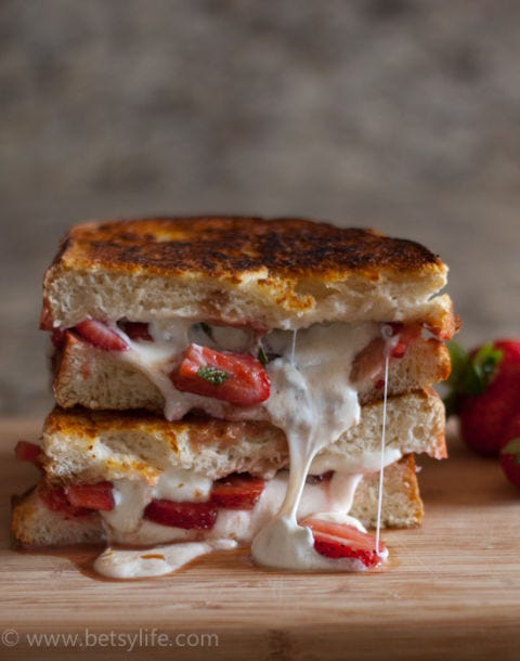 Strawberry Balsamic Grilled Cheese