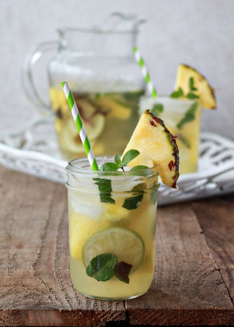 pineapple mint mojito mocktail