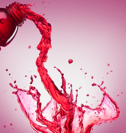 Water, Liquid, Red, Fluid, Drop, Pink, Red wine, Drink, Organism, Graphic design, 