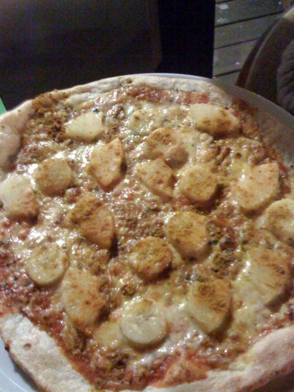 Banana Curry Pizza