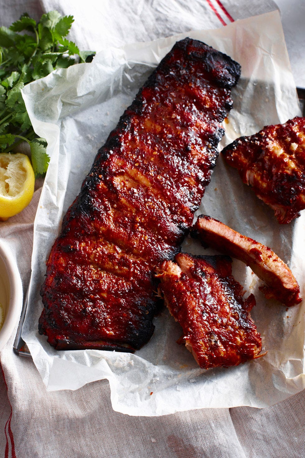 Food, Beef, Cuisine, Ingredient, Citrus, Dish, Pork, Roasting, Lemon, Leaf vegetable, 