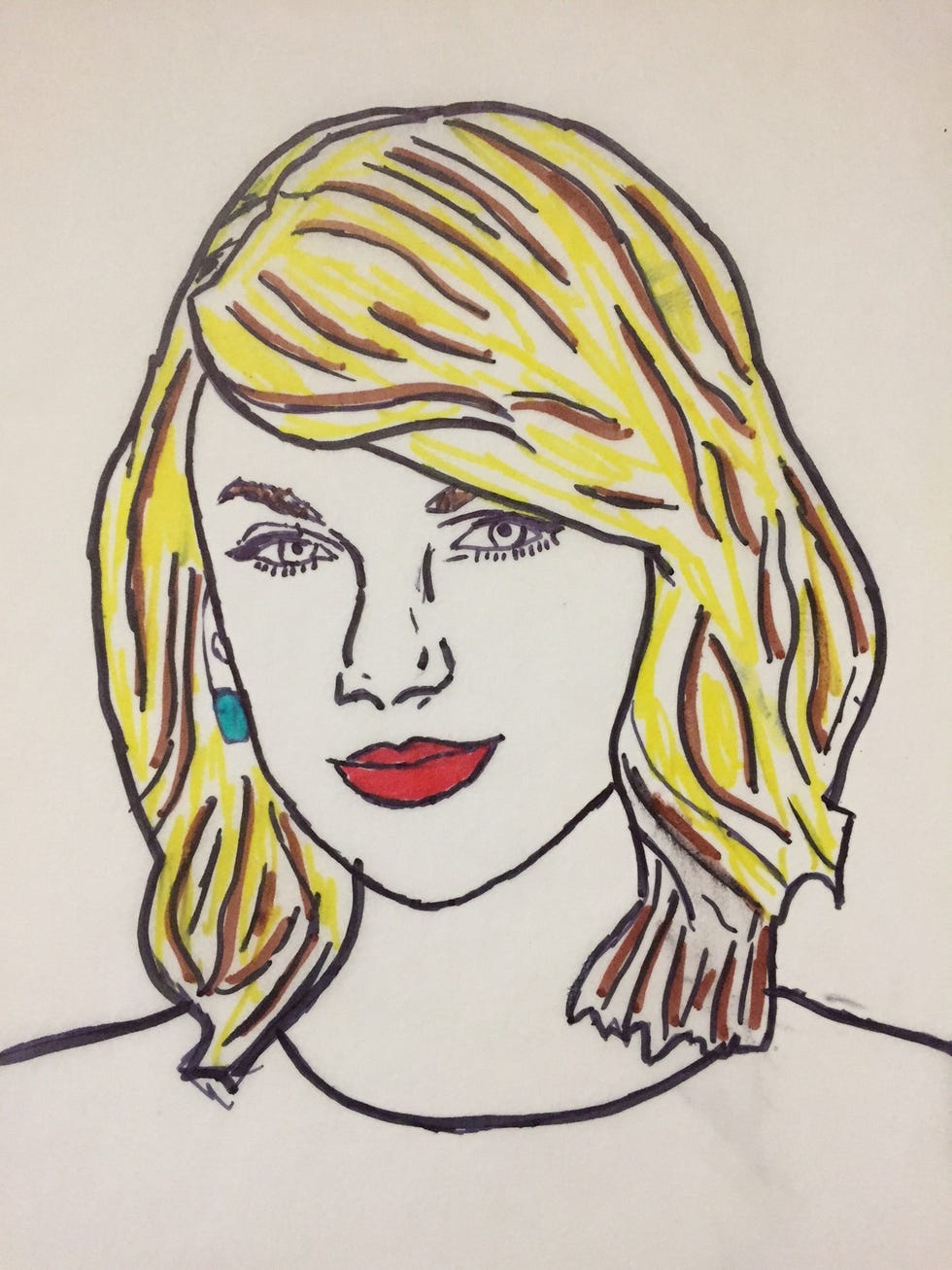 Taylor Swift Cake Sketch - Kim Tranell