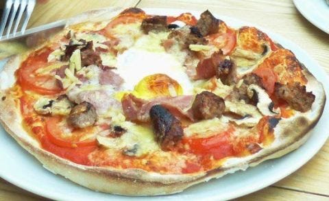 English Breakfast Pizza