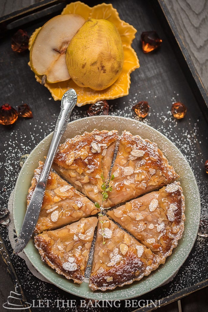 Almond Cream Pear Tart
