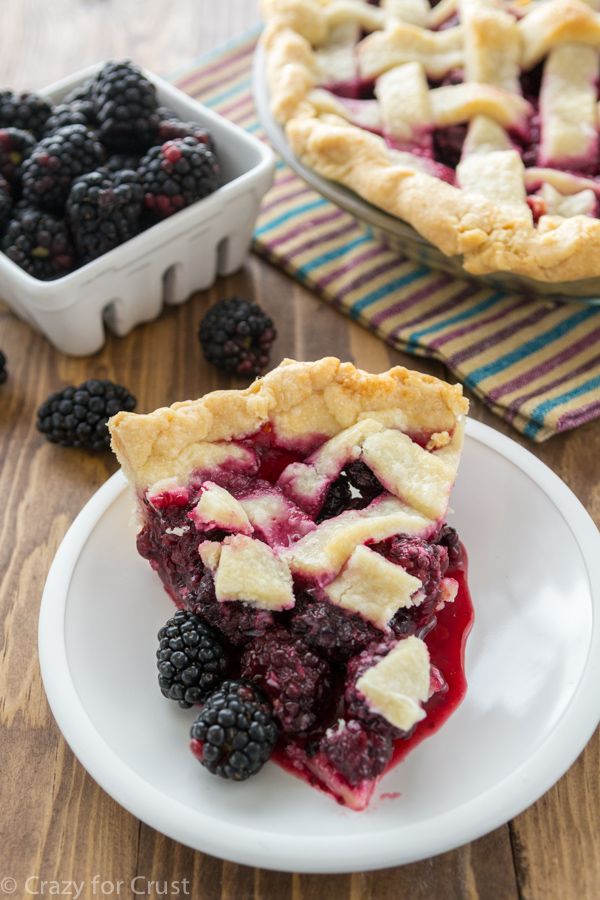 Easy Blackberry Pie Recipes - Fresh Blackberry Pie Filling Ideas—Delish.com