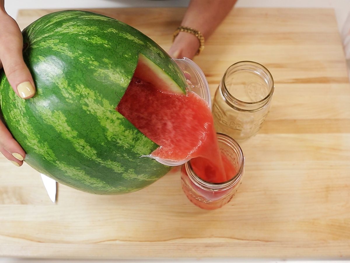 Watermelon Drink Dispenser with Cups - 5 Pc.