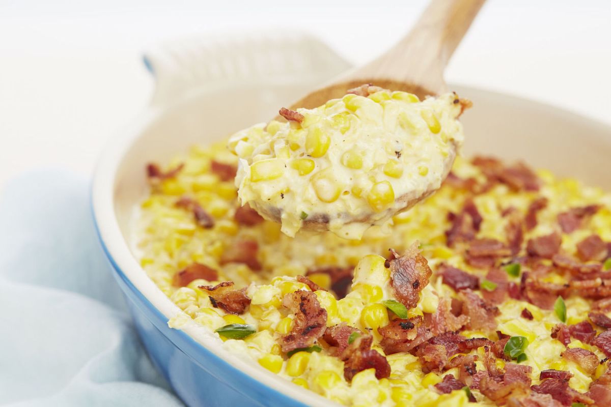 Best Creamed Corn with Bacon and Jalapeño Recipe - How to Make Creamed ...