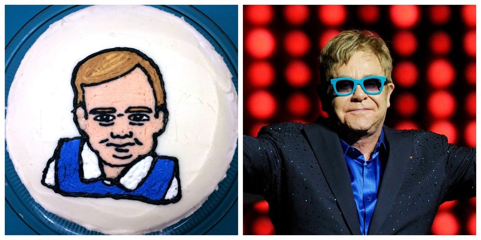 Baby George or Elton John cake?