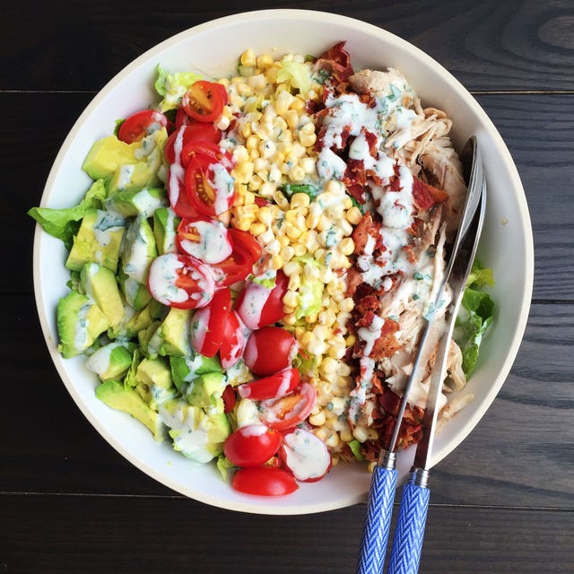 Summery Cobb Salad with Buttermilk Dressing summery cobb salad with buttermilk dressing
