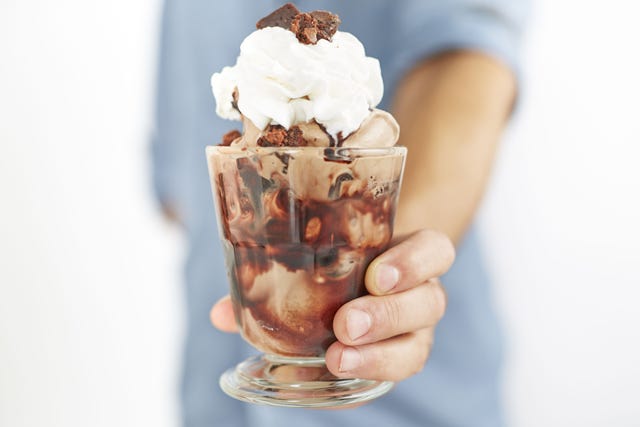 spiked chocolate brownie sundae