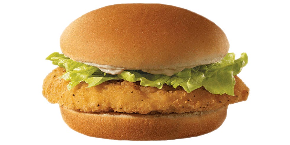 <p><strong>Official Menu Description:</strong> "A tender, breaded chicken patty topped with crisp lettuce and creamy mayo done Wendy's way—delicious. Crispy chicken never had it so good."—<a href="https://www.wendys.com" target="_blank"><em>Wendy's website</em></a></p><p><strong>Verdict: </strong>This sandwich has a thicker patty of chicken with great crisp. The bun is a little much and fairly bland, but not inoffensive. The lettuce was actually crisp on this one and there was just enough mayo to do the job. It's a perfectly fine chicken sandwich. </p>