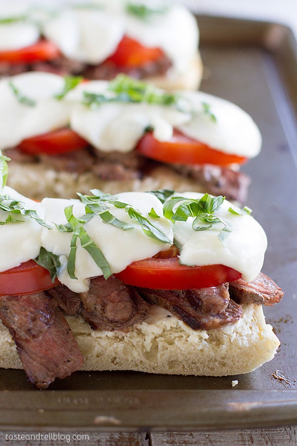 Caprese Steak Sandwich