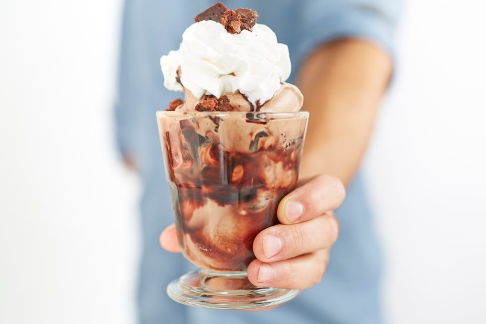 spiked chocolate brownie sundae
