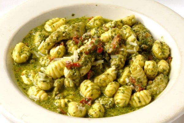 Most Delish Chicago - Sapori Trattoria - Pesto Gnocchi Most Delish Chicago - Sapori Trattoria - Pesto Gnocchi