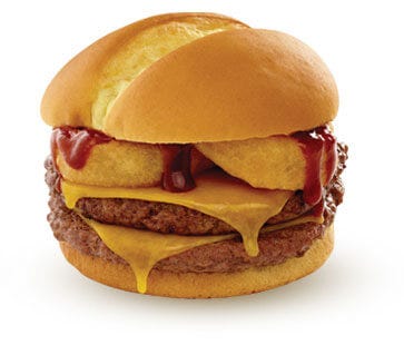 Food, Finger food, Sandwich, Yellow, Ingredient, Red, Cuisine, Baked goods, White, Dish, 