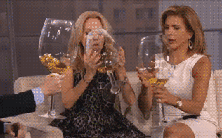 Kathie Lee Drinking with Hoda and Anderson Cooper