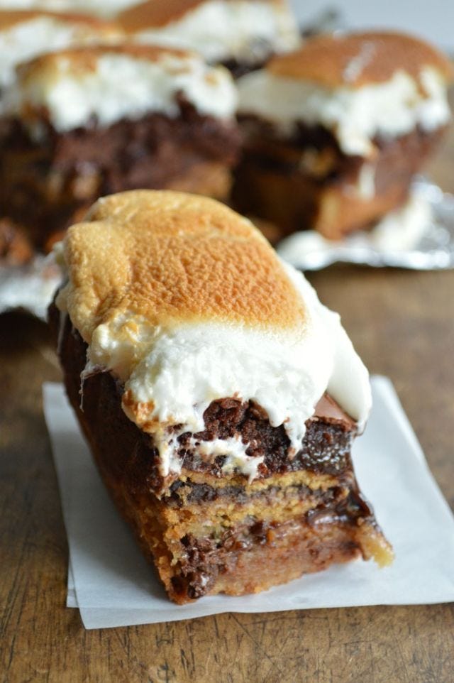 Slutty S'mores Oreo Brownies