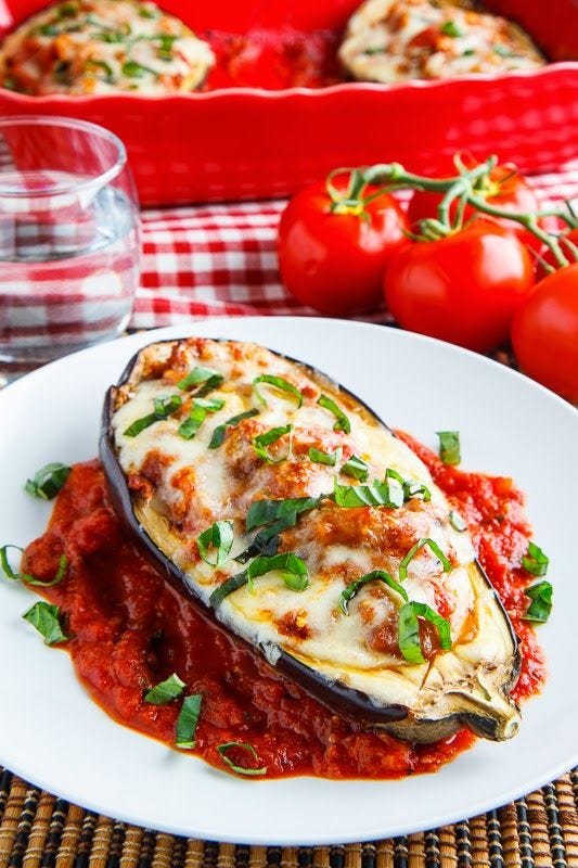 <p>I seriously hope you like eggplant, because this mound of cheesy goodness is an eggplant stuffed with eggplant parmesan.</p><p>Get the recipe from <a href="http://www.closetcooking.com/2014/10/eggplant-parmesan-boats.html">Closet Cooking</a>.</p>