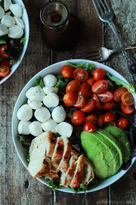 Avocado Caprese Chicken Salad