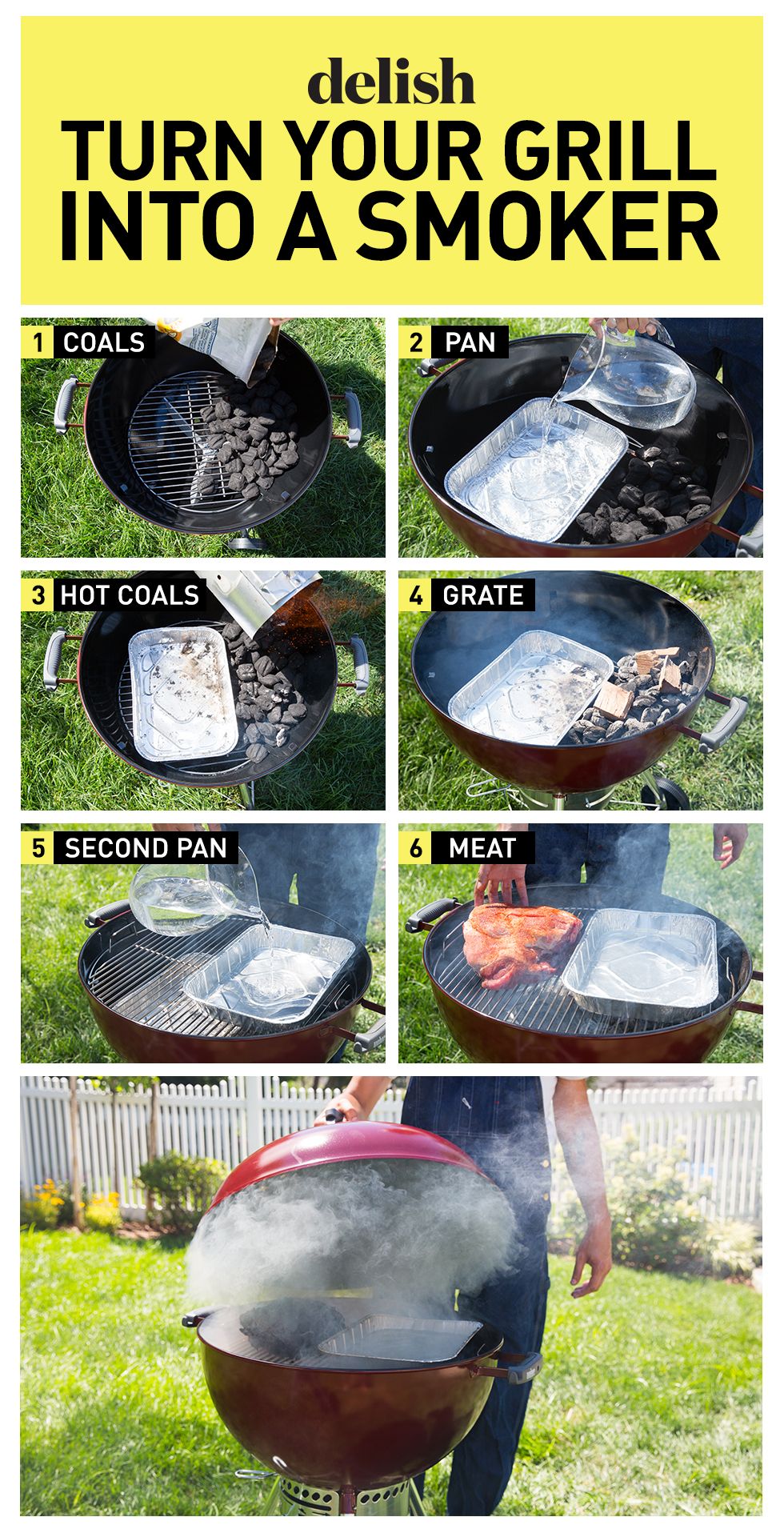 How To Turn Your Grill Into A Smoker - Delish.com