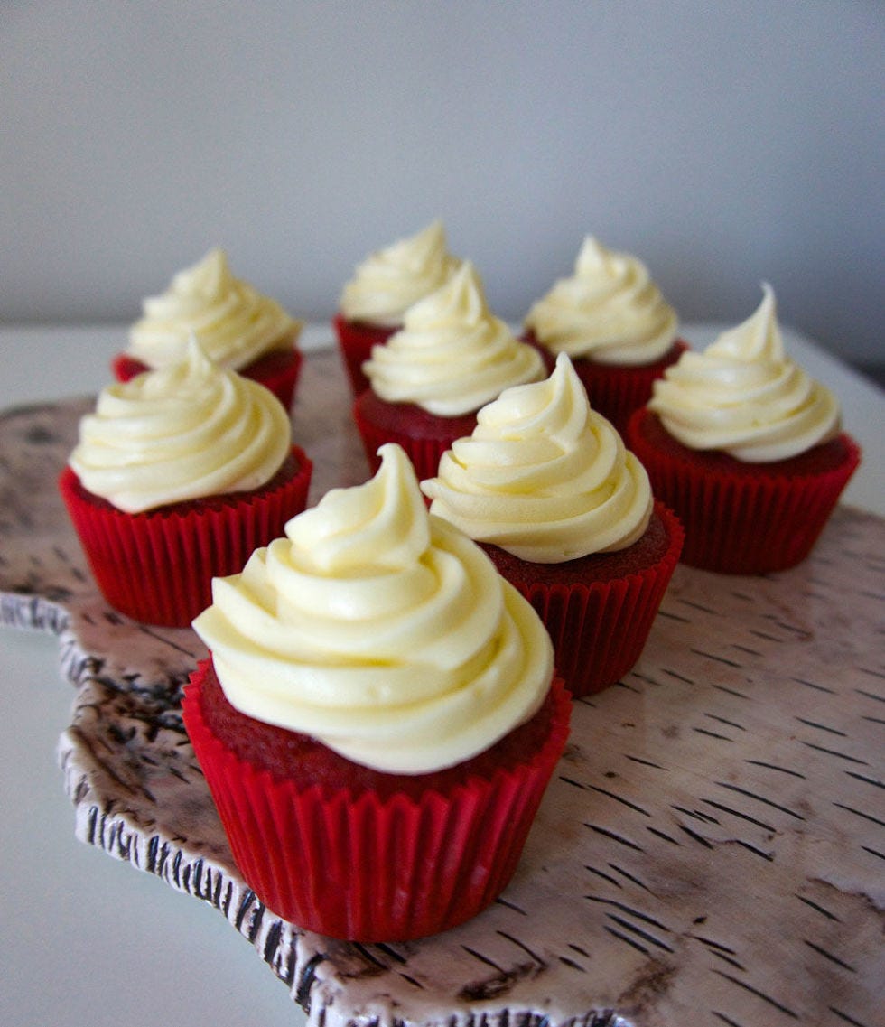Red Velvet Cupcakes - Delish.com red velvet cupcakes