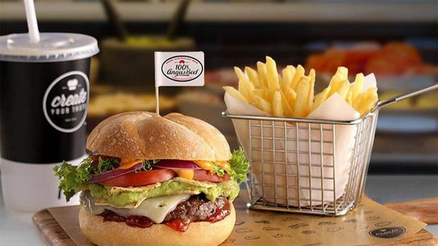Food, Sandwich, Finger food, Cuisine, French fries, Bun, Logo, Baked goods, Breakfast, Ingredient, 