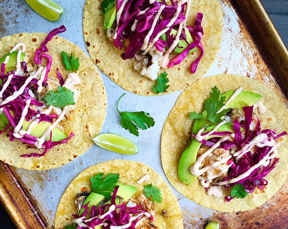 grilled cod tacos with chipotle crema