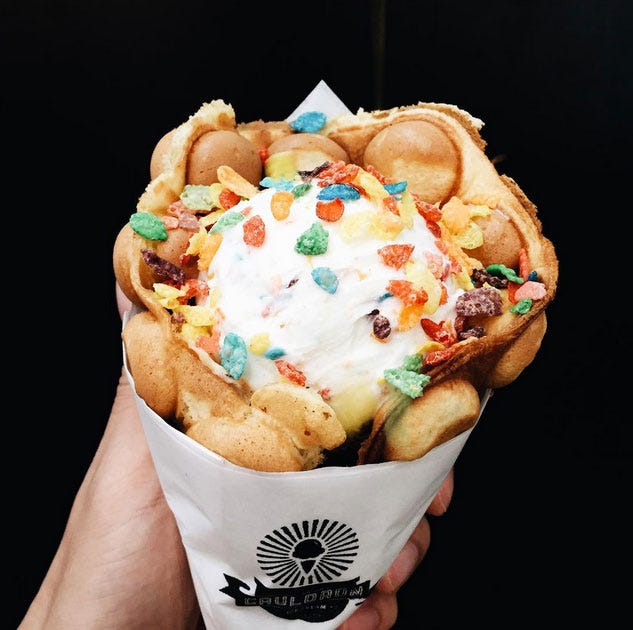 Cuisine, Food, Dessert, Dish, Fried food, Dairy, Ingredient, Recipe, Fast food, Baked goods, 