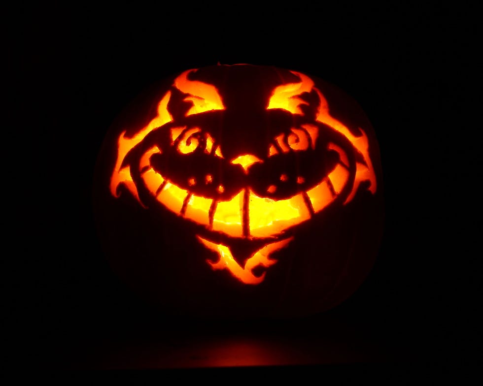 cheshire cat pumpkin