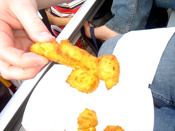 Finger, Food, Denim, Finger food, Fried food, Deep frying, Jeans, Cooking, Dish, Recipe, 