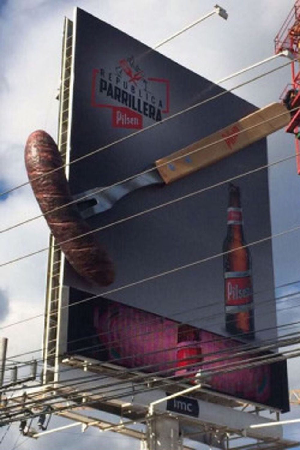 Bottle, Logo, Drink, Signage, Advertising, Gas, Electrical supply, Billboard, Wire, Distilled beverage, 