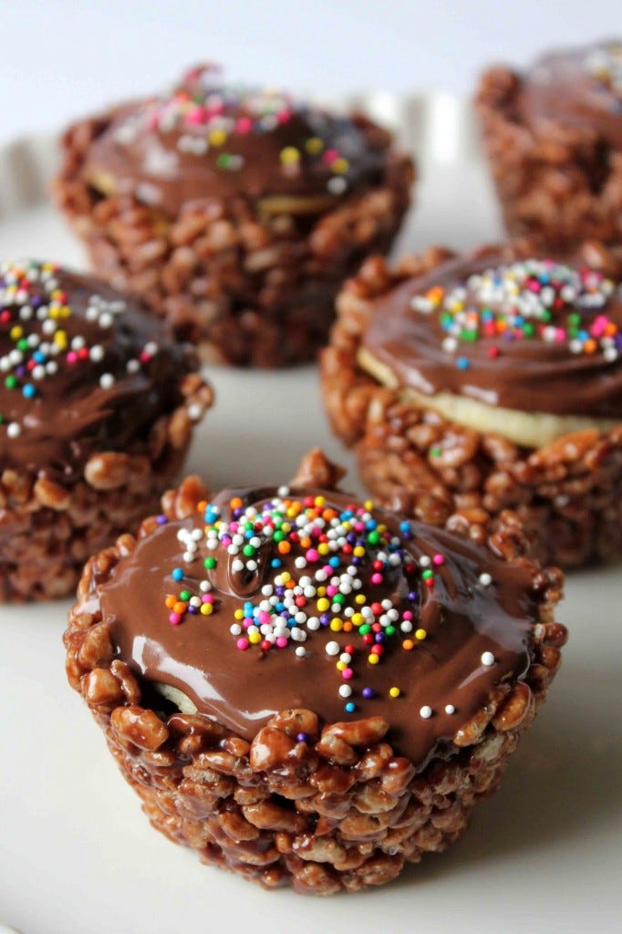Rice Krispie Treat Cupcakes